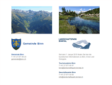 Tablet Screenshot of binn.ch